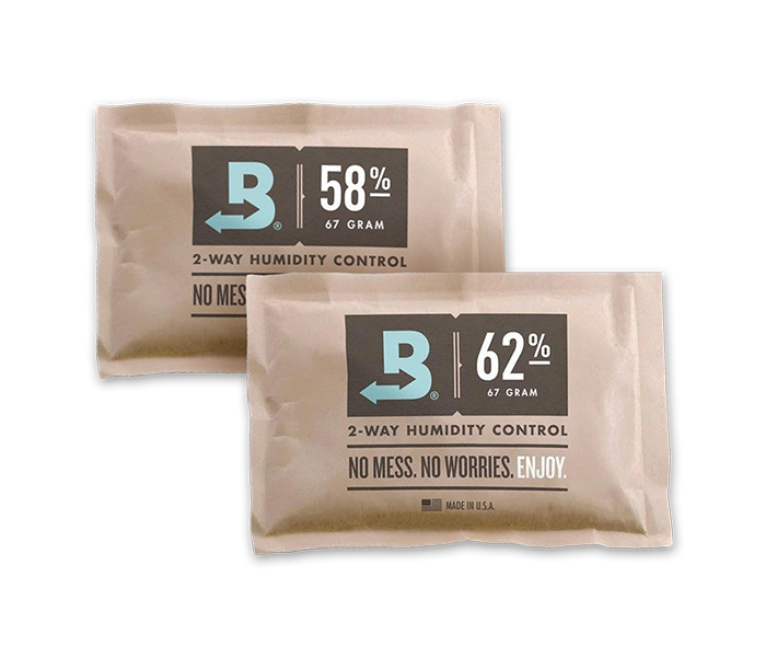 Boveda Humidity Control Packs respond to ambient conditions to add or remove moisture