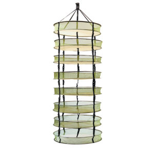 The Flower Tower Dry Rack is an easy and economical way to dry your harvested plants