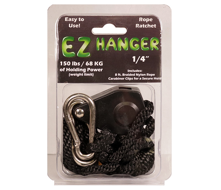 An EZ Hanger Rope Ratchet package, ideal for use in hanging and adjusting lighting fixtures
